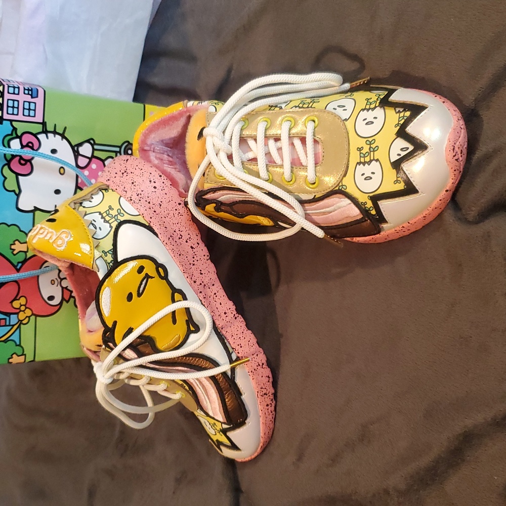 Irregular Choice Gudetama No Get Up And Go Sneakers Size 37 Brand New In Box